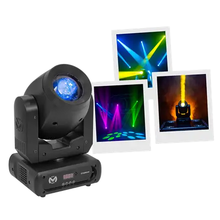 Lyre Beam LED compacte "IZY 80 Beam" 80W + Gobos & prisme – Mac?Mah
